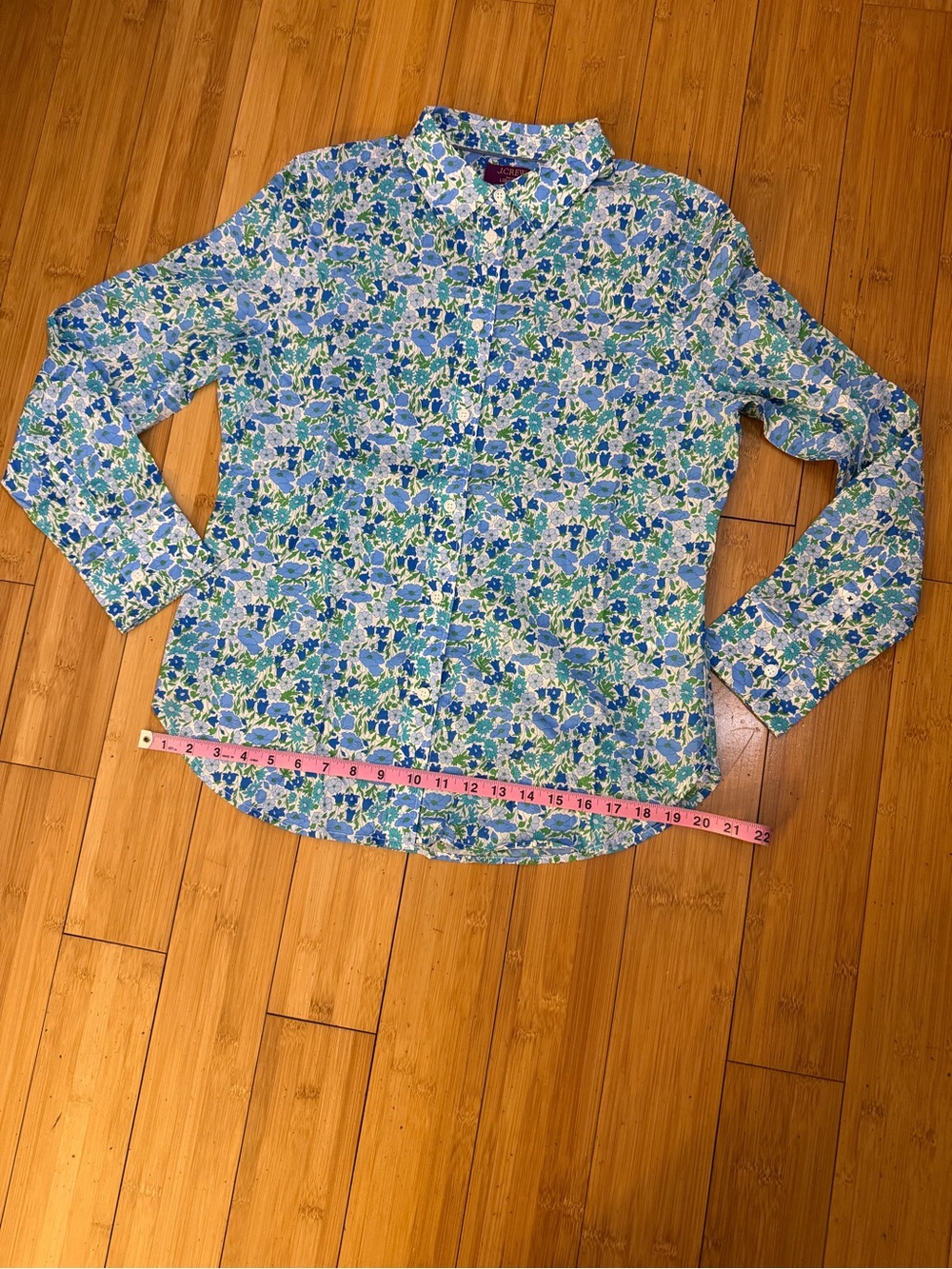 NWOT J. Crew Liberty Long Sleeve Floral Button Down Top Size 8 - Picture 13 of 16